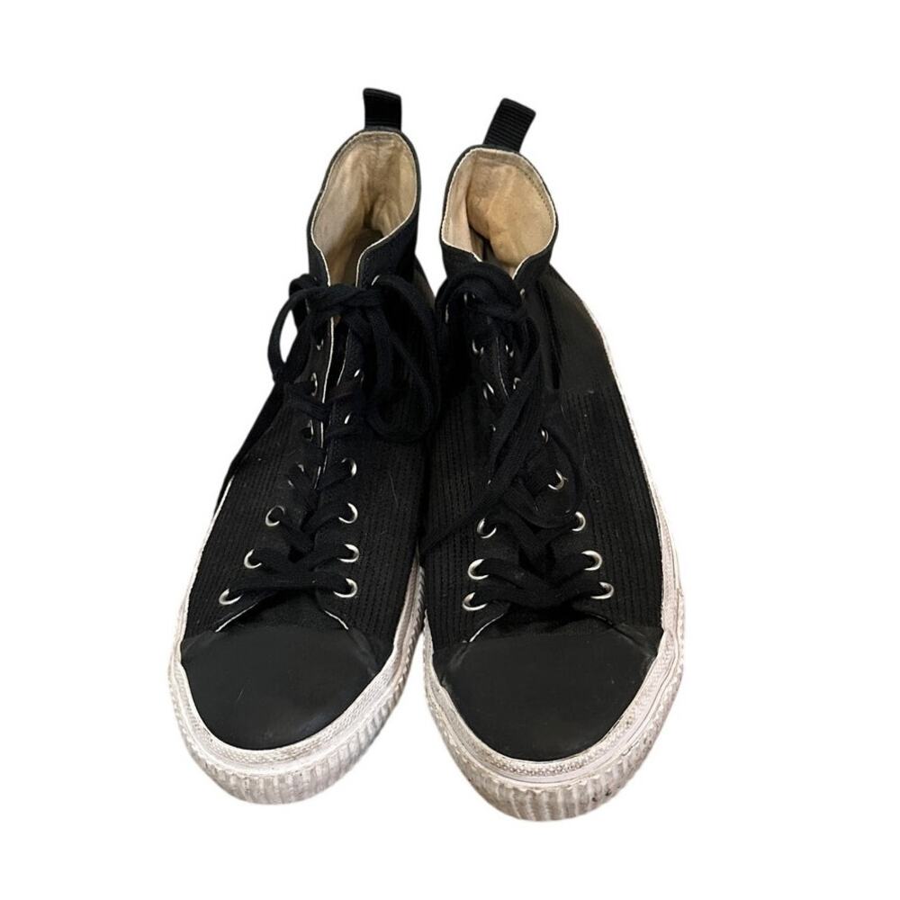 McQ by Alexander McQueen Swallow Plimsoll High Top Sneakers Size 45 US 12